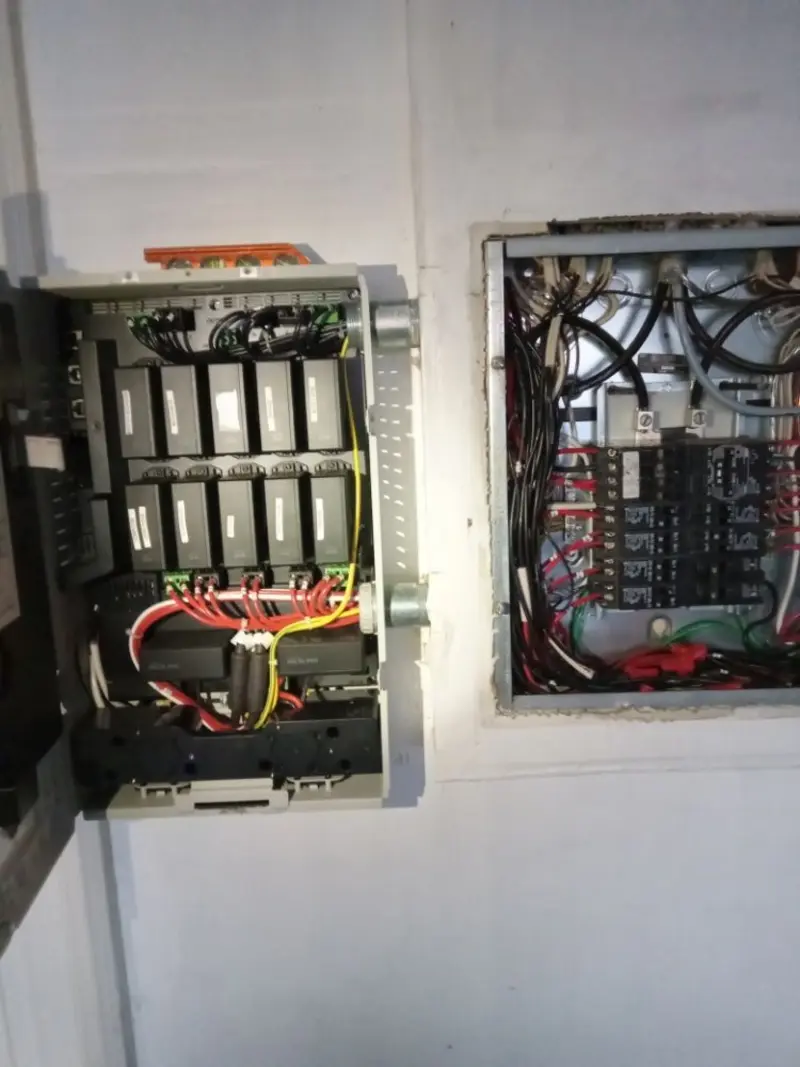 Electrical panel upgrade completed for Security Camera Wiring in Tilton